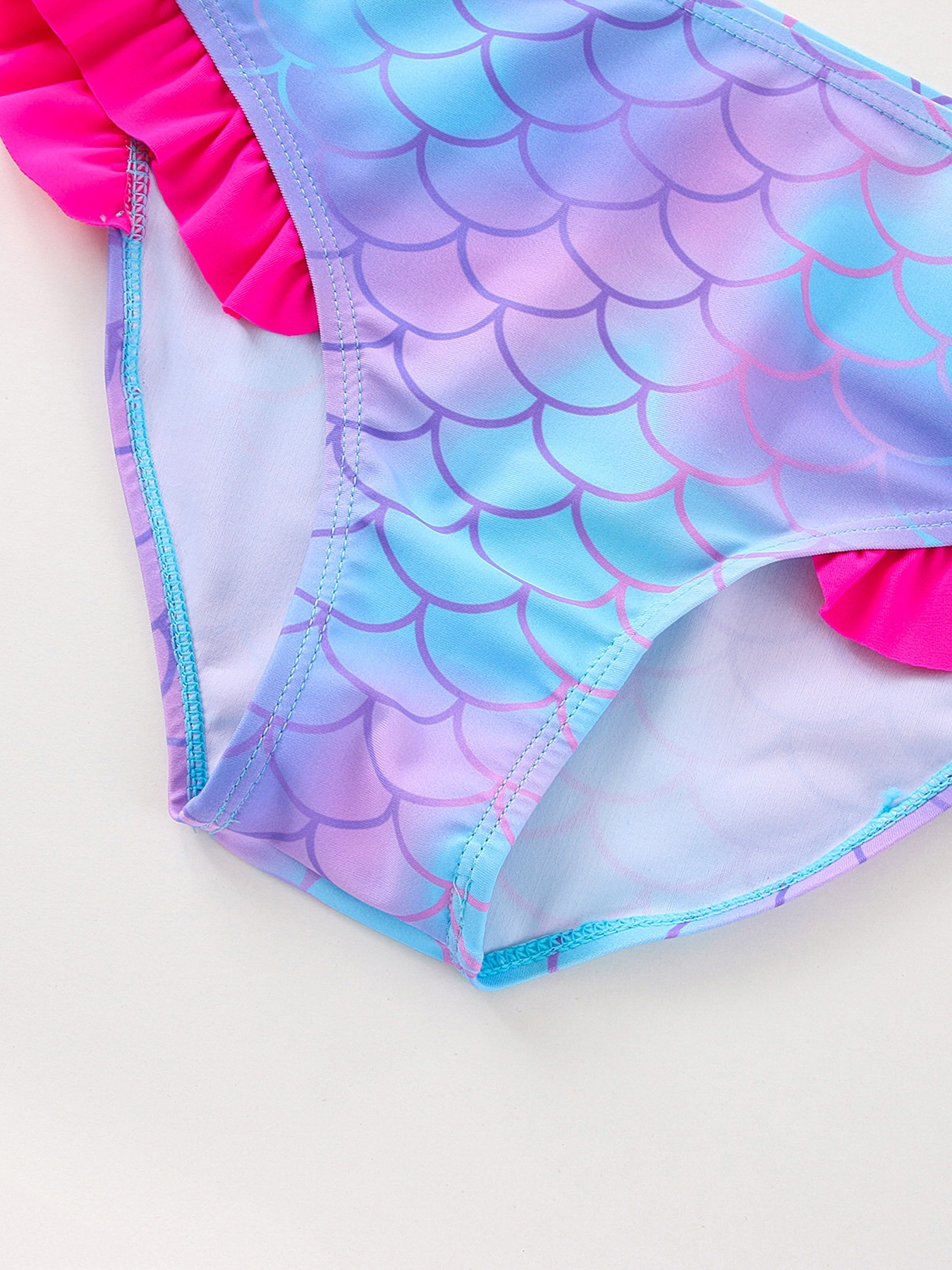 Kids Girls Ruffle Top Briefs Swimwear Set Summer Bathing Suit