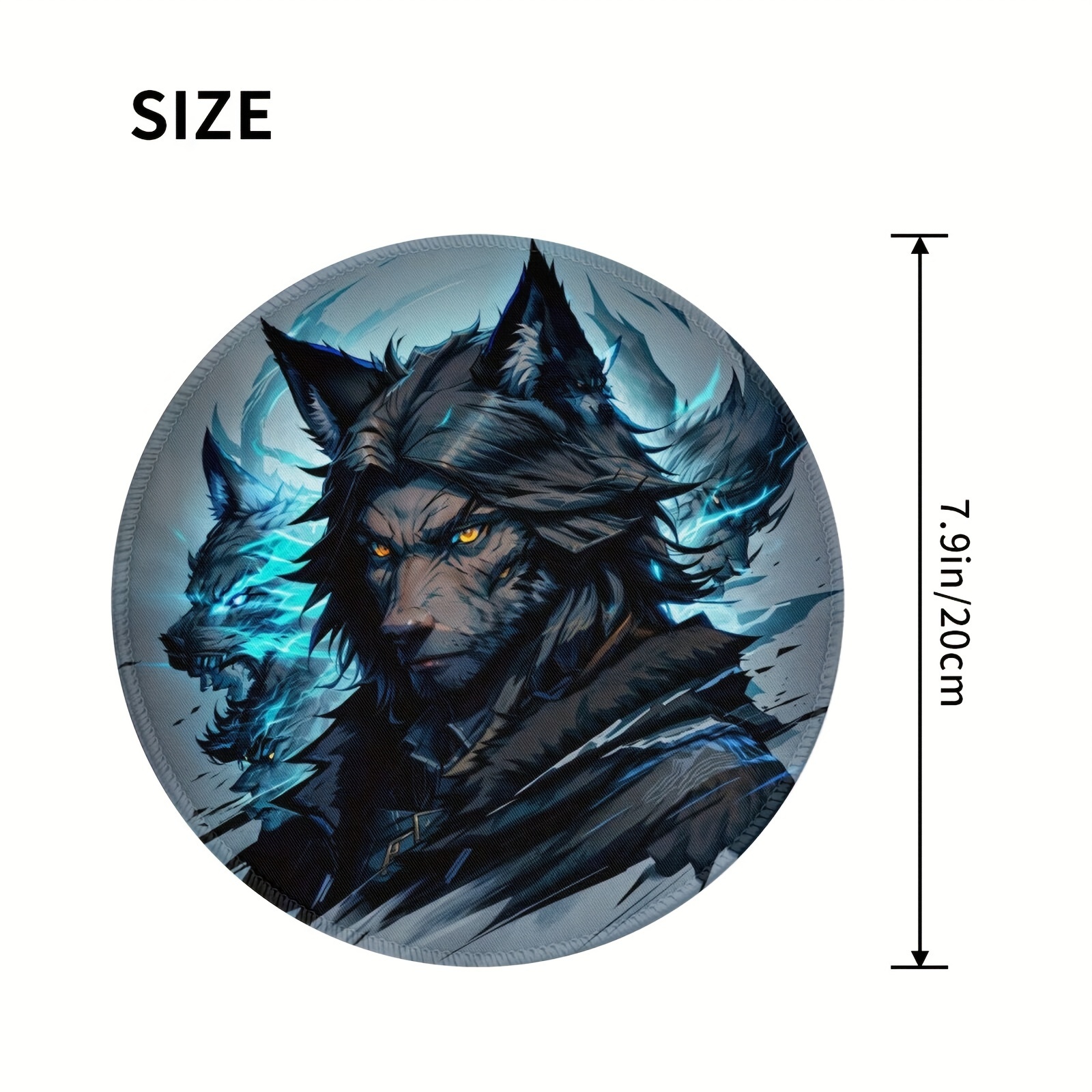 Werewolf Pattern Mouse Pad 20x20cm Disponibile E sport. - Temu Italy