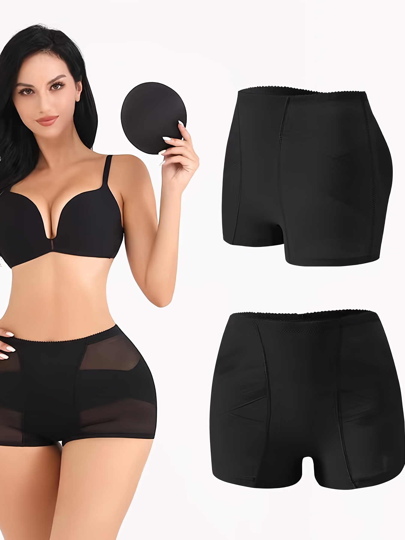 Solid Mesh Shapewear Bottom