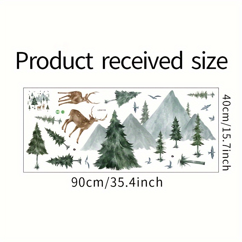 Mountain Forest Pine Trees Sticker