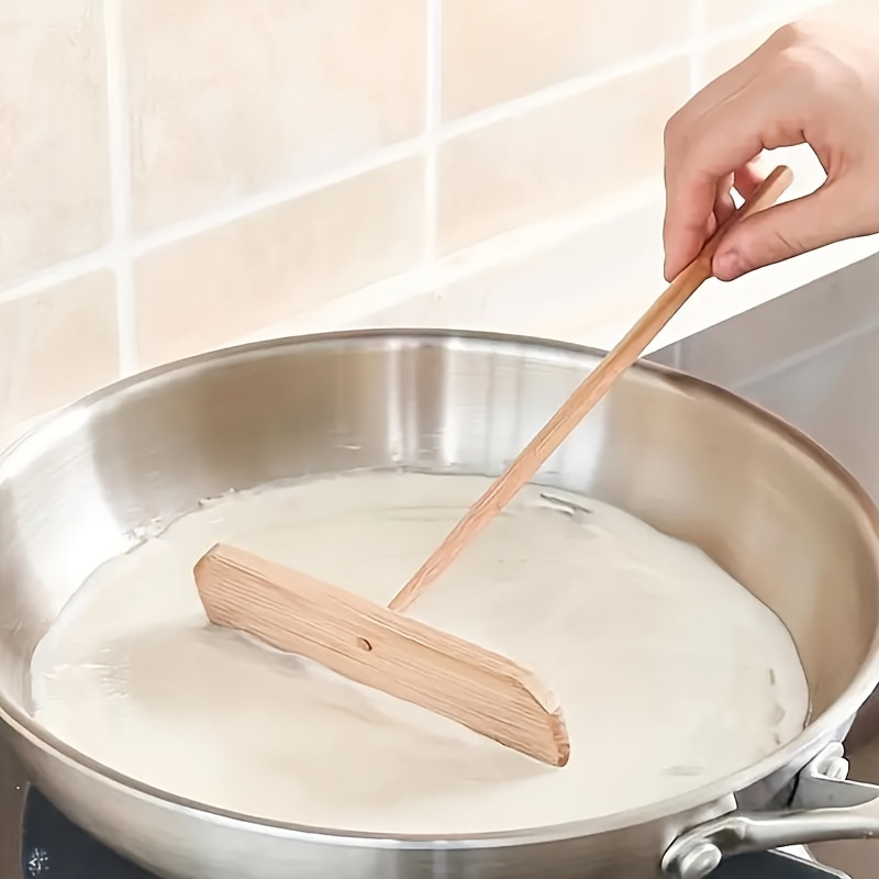 Stainless Steel Crepe Maker Pancake Batter Spreader Crepe Stick Tools Cake  Batter Spreader Restaurant Canteen Specially Supplies