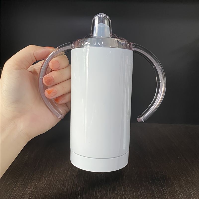 Sublimation Blank Sippy Cup With Handles Straight - Temu