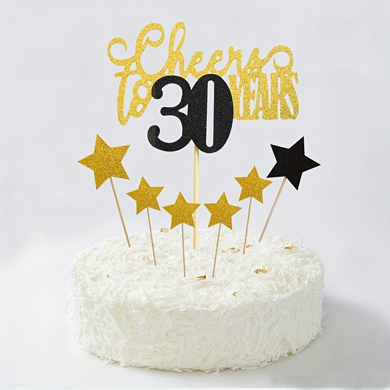 Age cake topper, 30 cake topper, birthday party ideas, glitter cake to –  Primrose Fleur