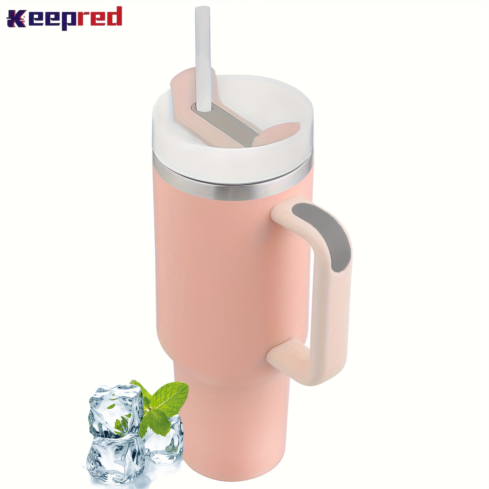 Keepred Insulated Stainless Steel Straw Cup Coffee Cups With - Temu
