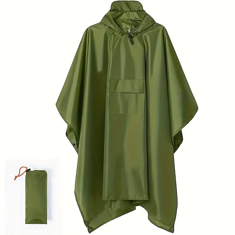 outdoor backpack rain cover rain coat protection cycling rain jacket rain poncho hood hiking waterproof outdoor details 7