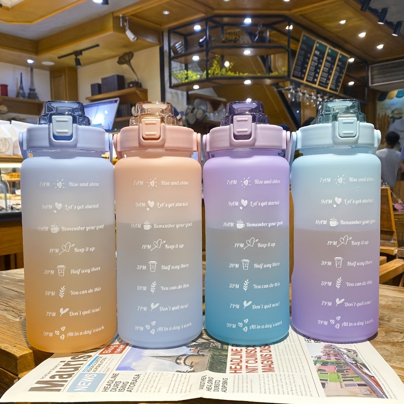 Just A Girl Who Loves Frog Motivational Water Bottles With Times To Drink &  Strainer, Leakproof Bpa Free Bottle With Time Marker For Fitness - Temu  Germany