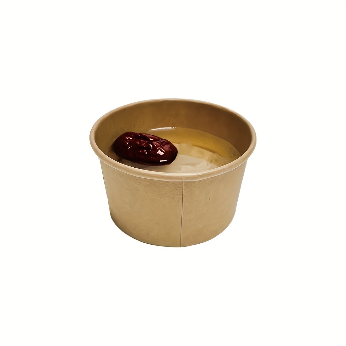 Image of 2oz 50pcs, Thickened Paper Ice Cream Disposable Paper Bowls, Suitable For Small Party Ice Cream Paper Bowls With Dipping Paper Bowls
