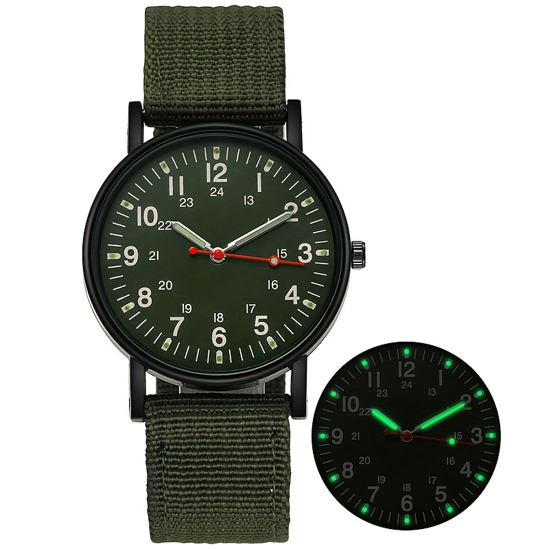 Reloj Militar Para Hombre Estilo Deportivo Reloj De Cuarzo AnalóGico Correa  De Nailon