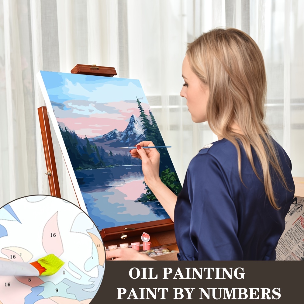 DIY Paint By Numbers For Adults Beginner, Easy Paint By Numbers For  Beginner, Acrylic Watercolor Paint By Number For Kids, Painting By Numbers  Perfect