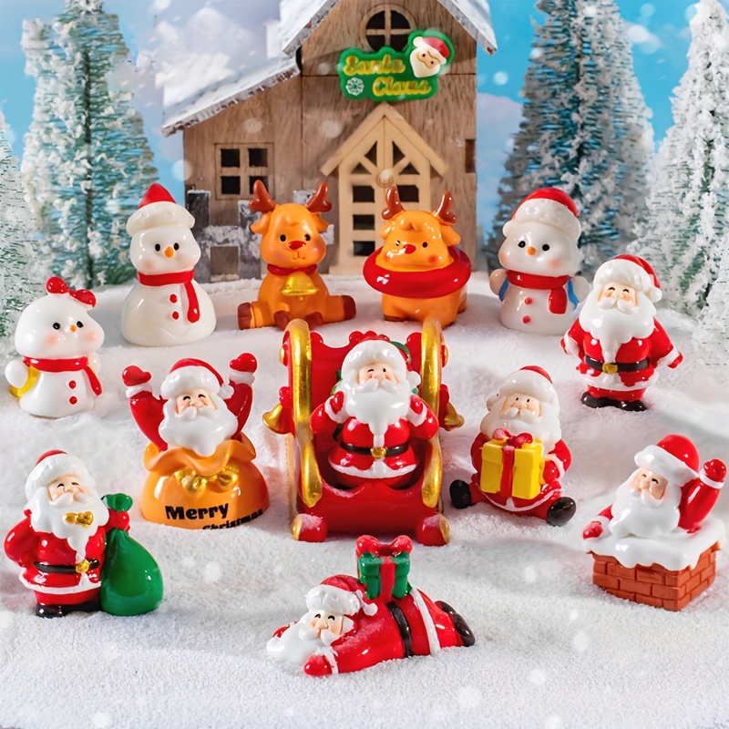 Miniature Landscape Ornaments Christmas Decorations - Temu