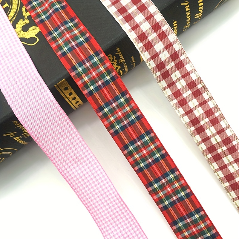 Offray 1.5 inch Gingham Red Check Ribbon, 9 ft.