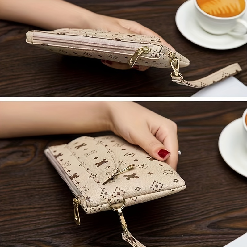 Small Printed Long Wallet, Fashion Faux Leather Clutch Purse, Women's Phone  Bag With Wristlet (8.1*4.1*0.6) Inch - Temu