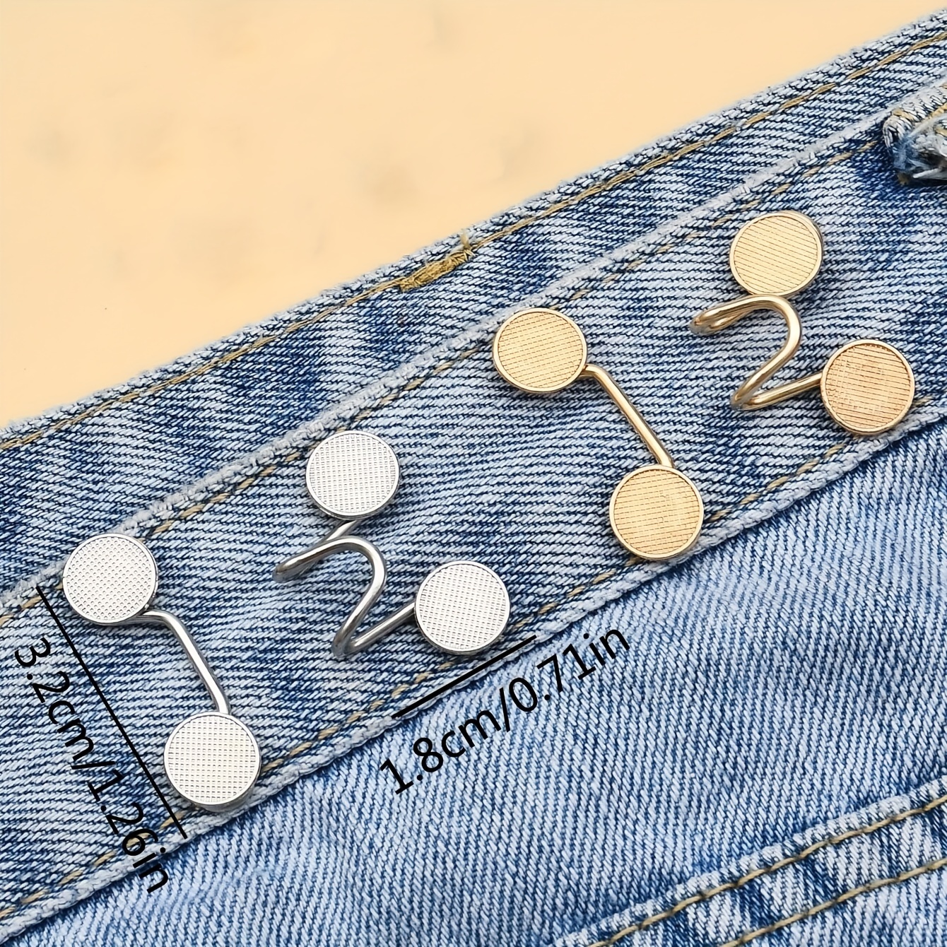 Detachable Buttons For Jeans Waist Adjustment Buckle Waist - Temu