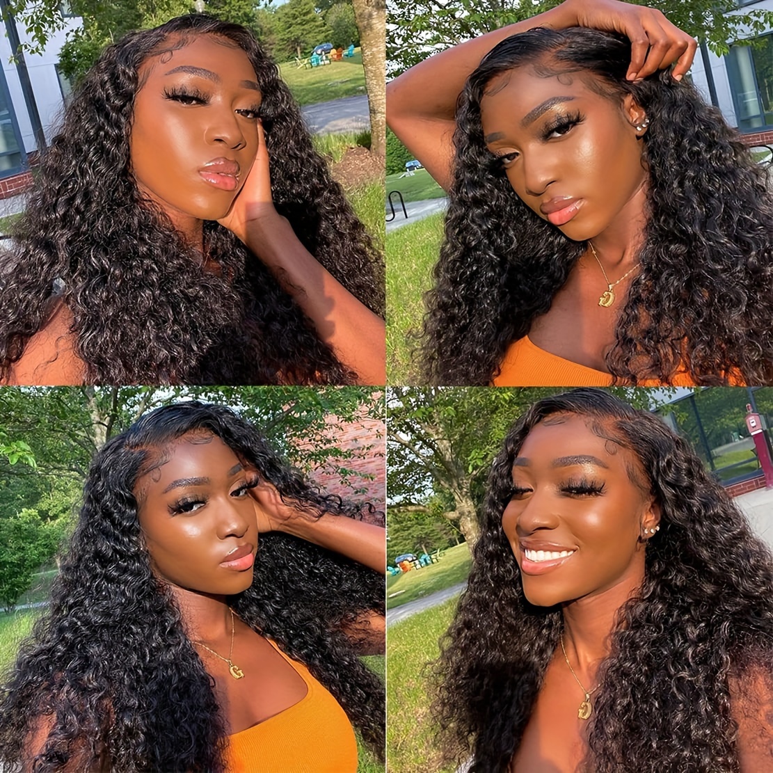 12a Grade Brazilian Remy Virgin Curly Hair 3 Bundles 4×4 - Temu Canada