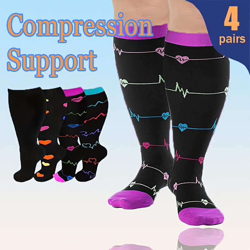 Zipper Compression Socks Large Calves