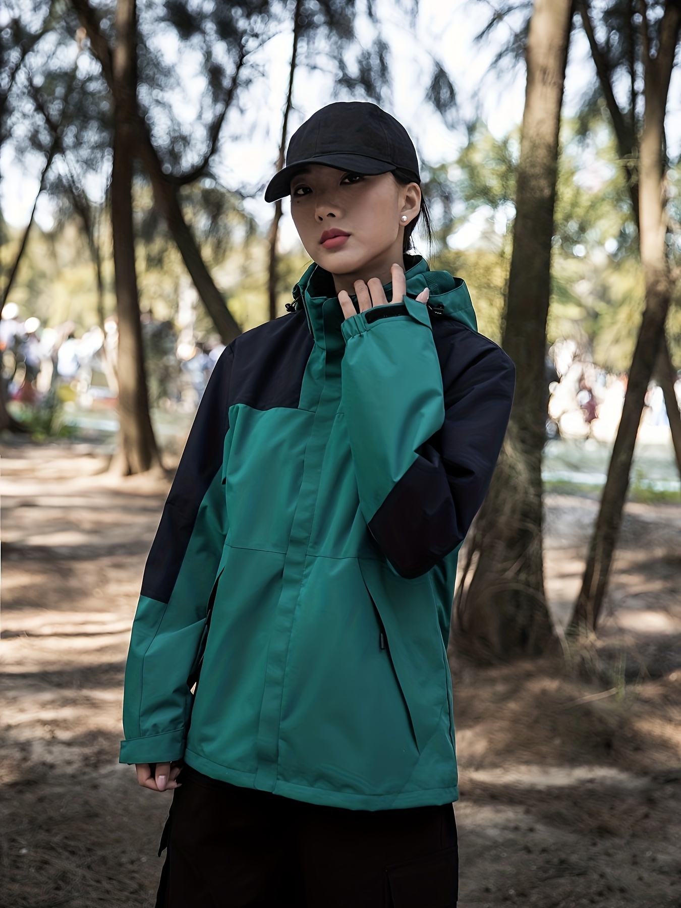 Outdoor Sports Jacket Detachable Hood Women's Windproof - Temu Canada