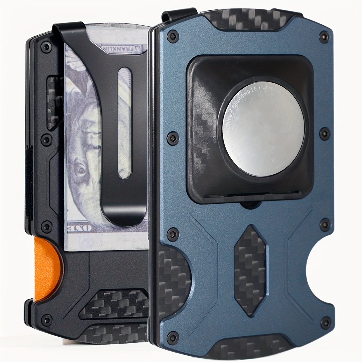 Tactical Minimalist Wallet, Carbon Fiber Wallet With Rfid Blocking
