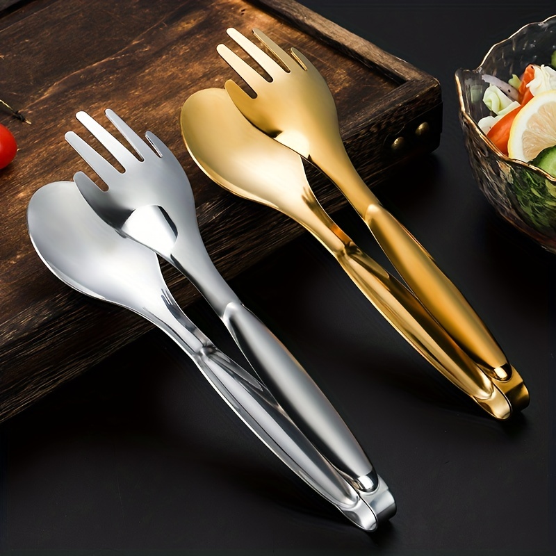 Stainless Steel Serving Tongs for Barbecue Fruit Bread Salad - Buffet Essential