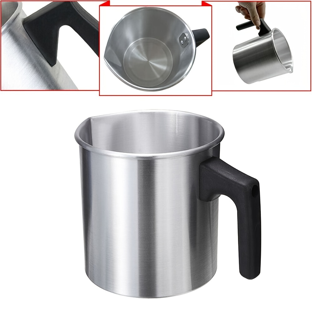 Milk Pan Long Handle Wax Melted Pot DIY Candle Soap Melting Pot
