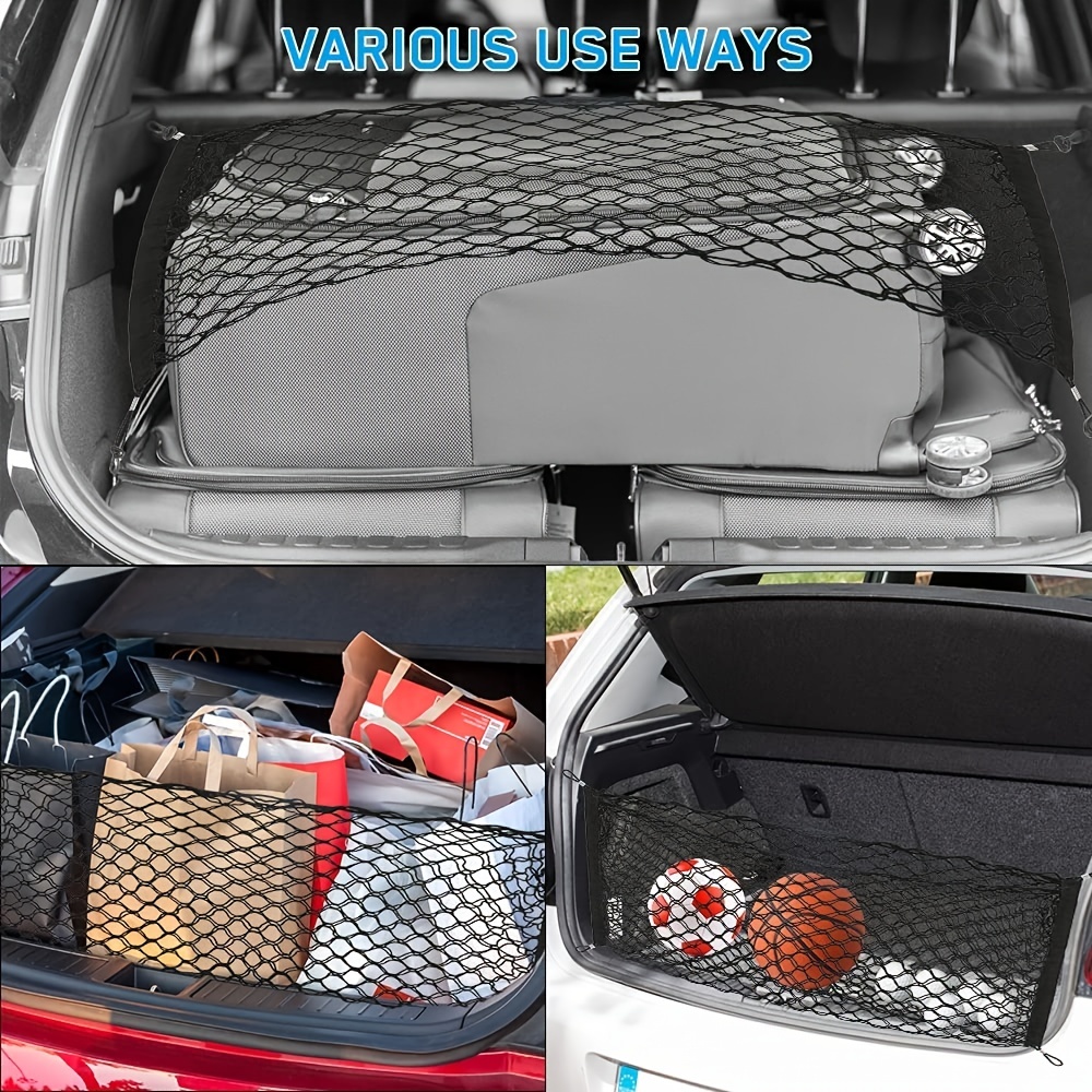 ZAROSO Car Boot Organiser with Large Mesh Pockets for More Storage Space