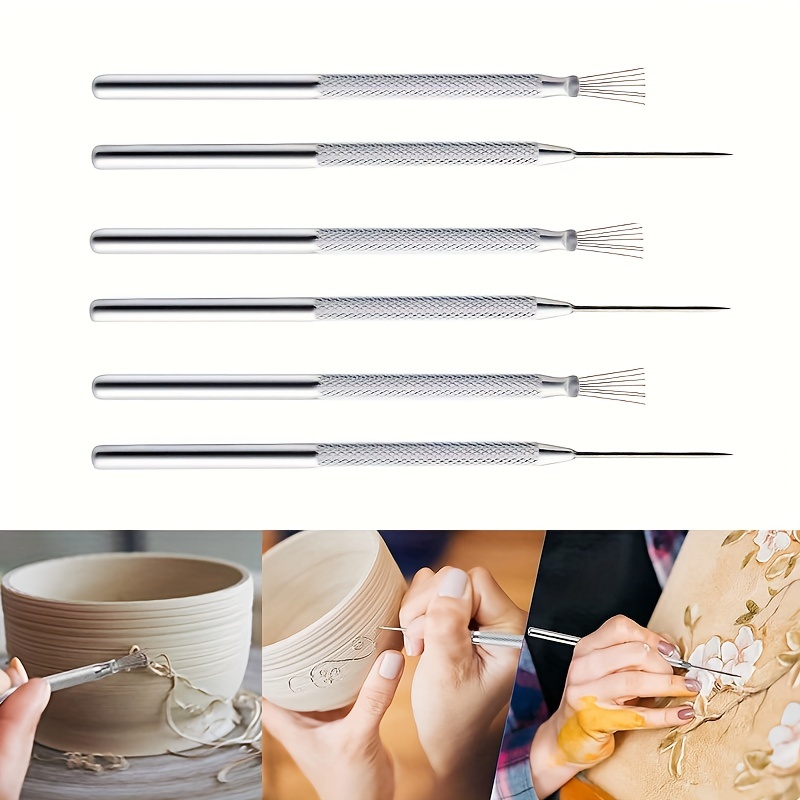 8 Piece ToolTreaux Basic Pottery Tools Modeling Clay Arts and Crafts  Supplies Set
