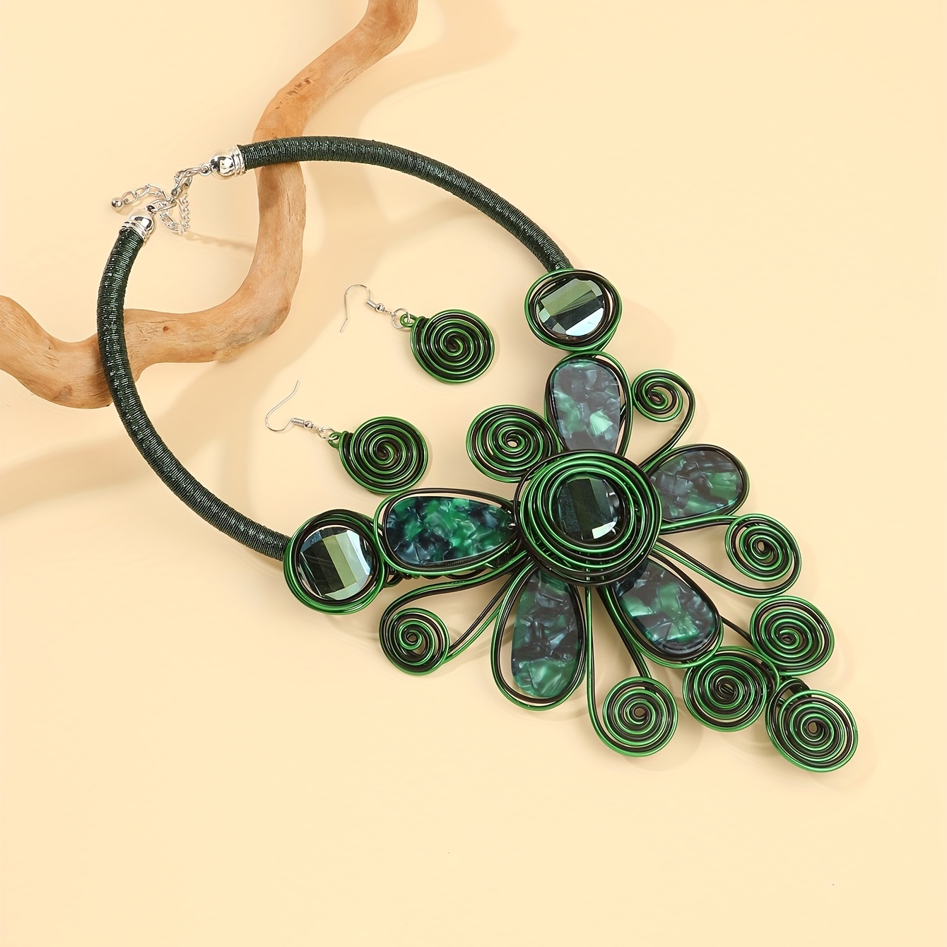 Boho Style Jewelry Set - African Bride's Wedding Jewelry