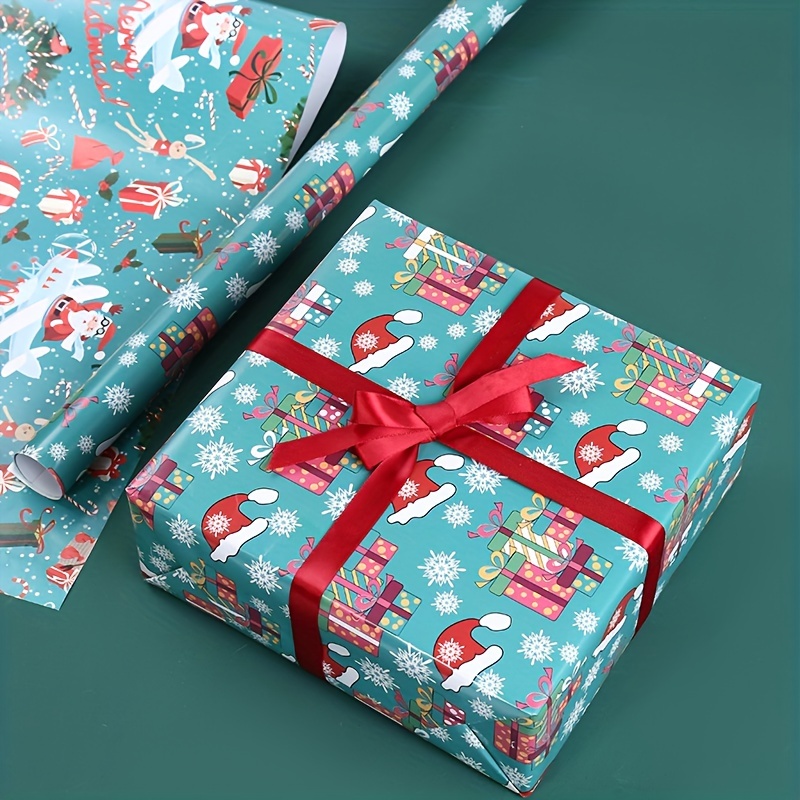 6Pcs Christmas gift wrapping paper gift box extra large wrapping