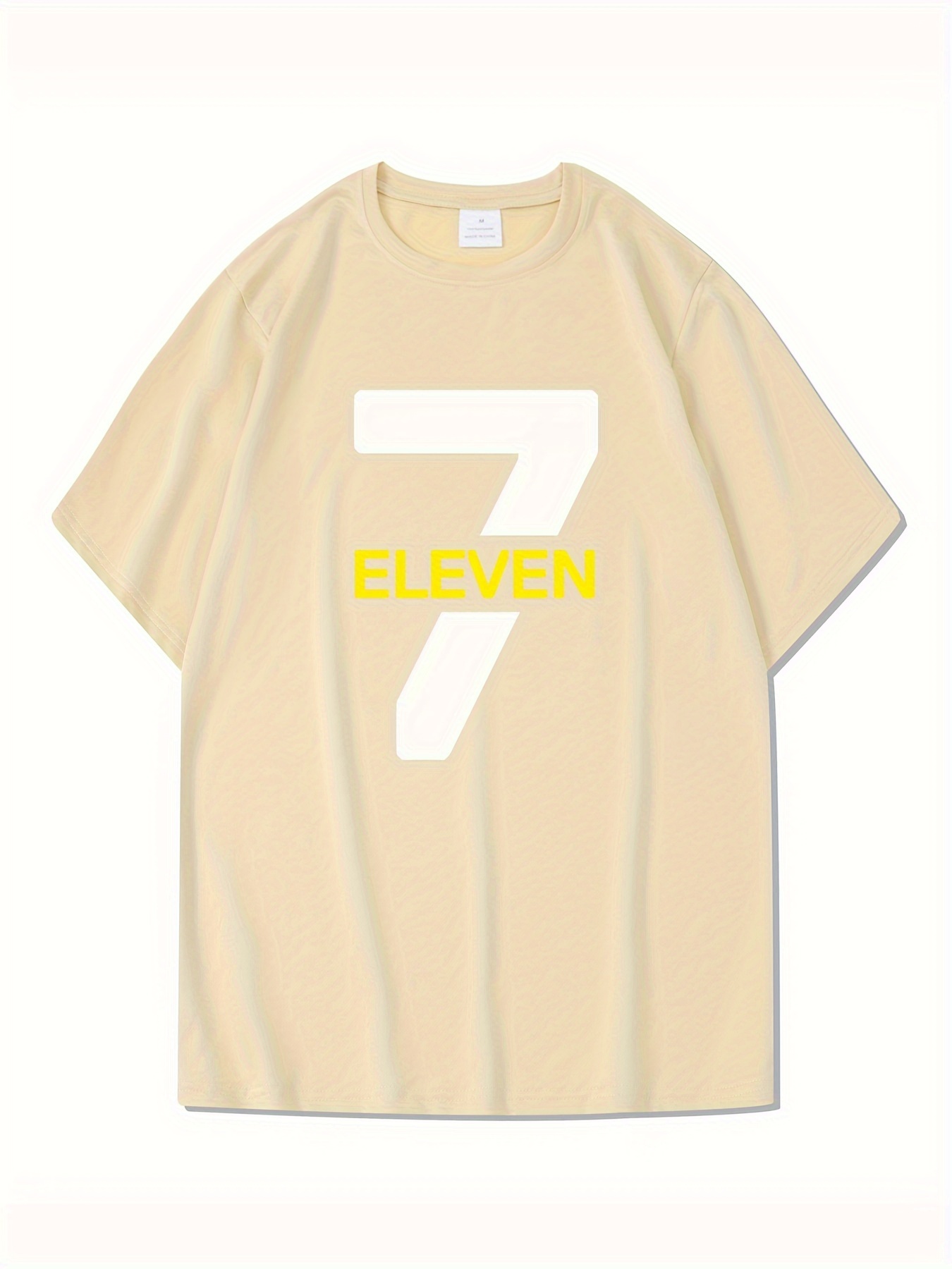 7 ELEVEN Camiseta De Cuello Redondo De Manga Corta Casual Temu Spain