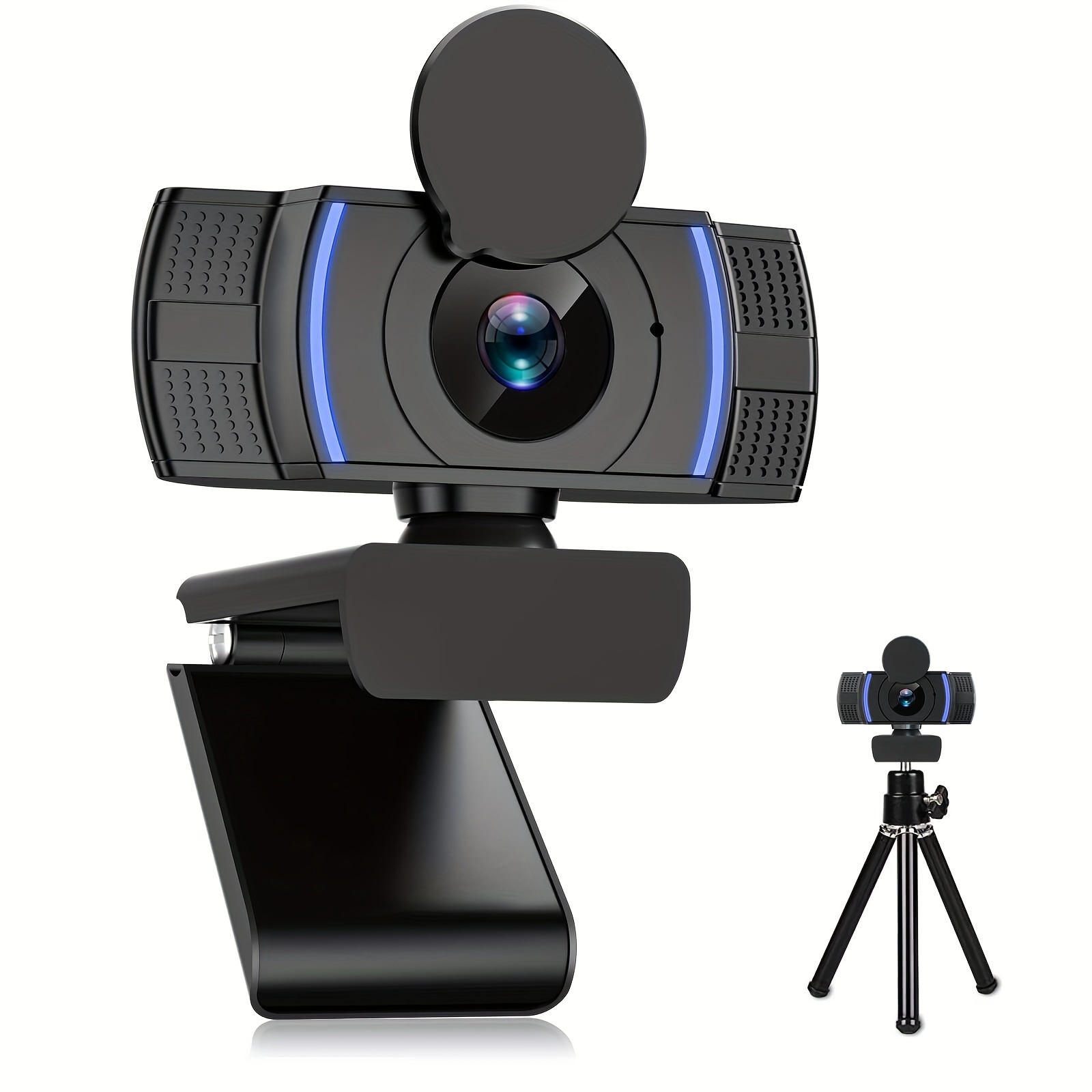 Webcam Micrófono Enfoque Manual Alta Definición 4k Trípode - Temu