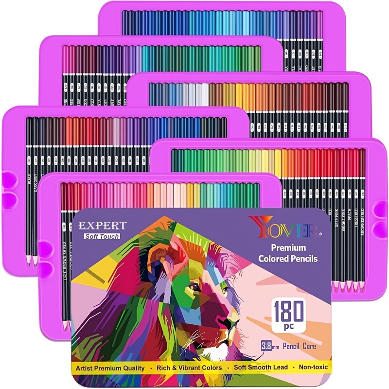 180 Premium Colored Pencils Set For Adult Coloring Books - Temu United Arab  Emirates