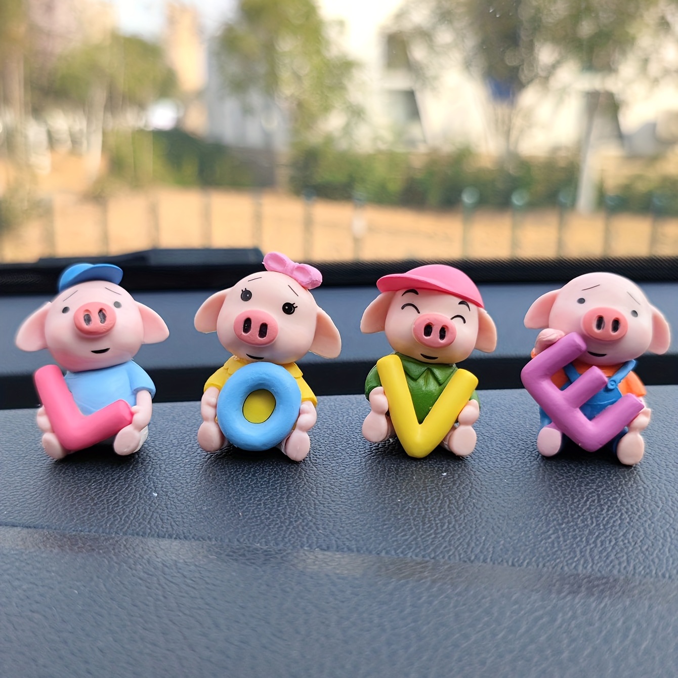 Ornements de voiture cochon mignon, jouets de tableau de bord cochon drôle  petits animaux décor de style ornement accessoires Auto 1 pièce - AliExpress