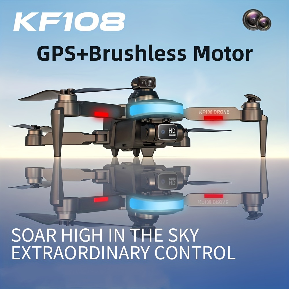Dron con doble cámara plegable RC Drone para niños - Juguete volador  interior fácil de volar con modo sin cabeza, vuelo automático, giros 3D