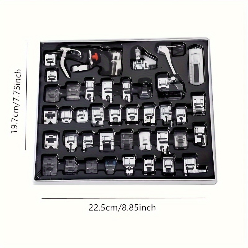 11pcs Sewing Machine Presser Feet Set With Storage Case For Brother Singer  Janome Babylock Kenmore Low Shank Sewing Machine