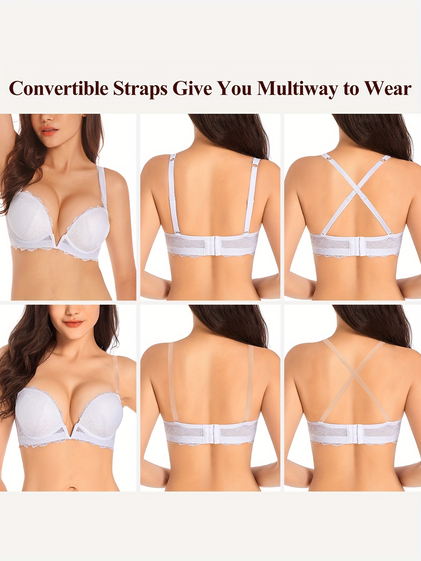 Womens One Smooth U Ultra Light Underwire T Shirt Lace Bra Convertible  Straps Bras Plus Size : : Clothing, Shoes & Accessories