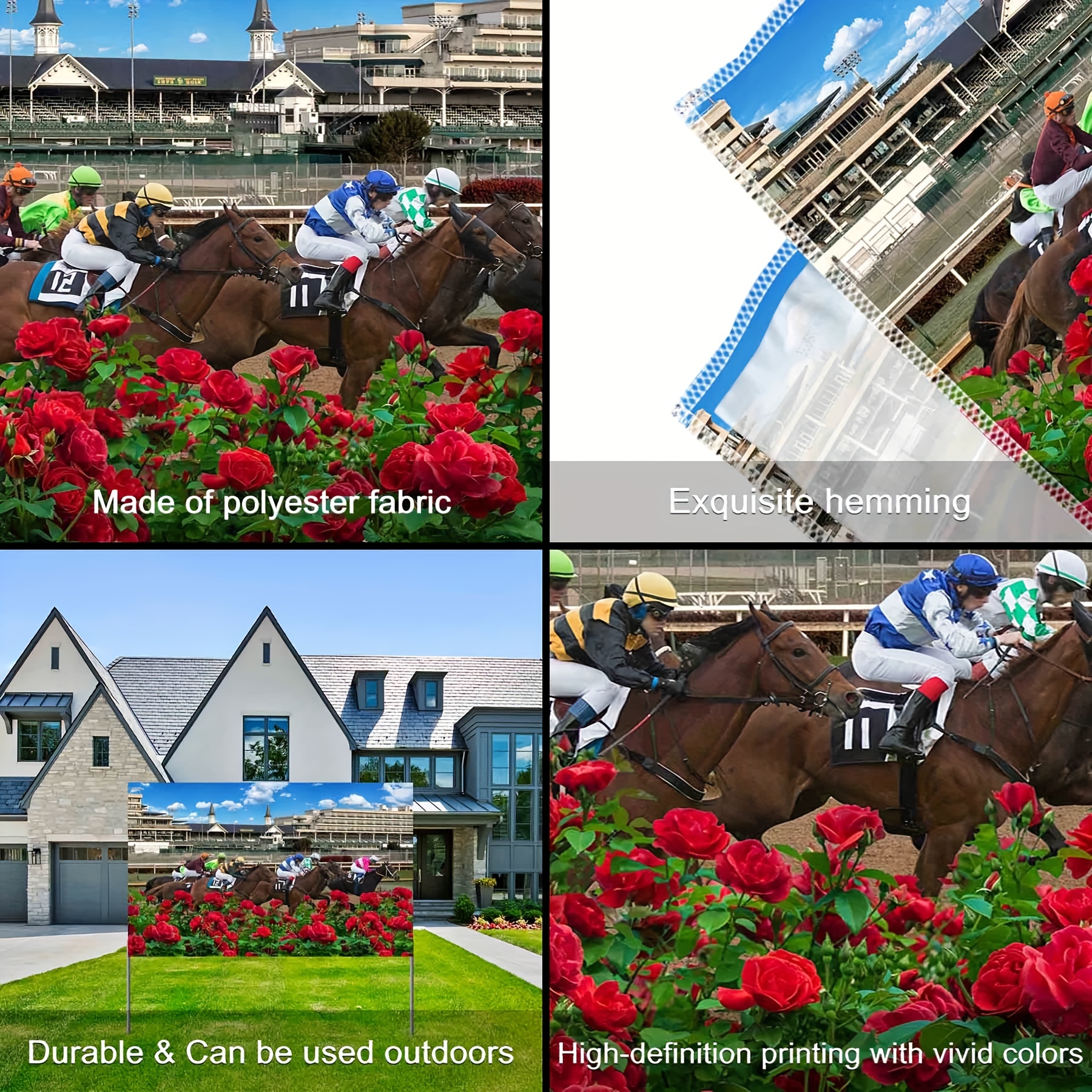  Kentucky Derby Backdrop, Kentucky Derby Decorations Run for The  Roses Party Supplies, Horse Racing Themed Party Photography Background for  Derby Day Party Supplies : Electronics