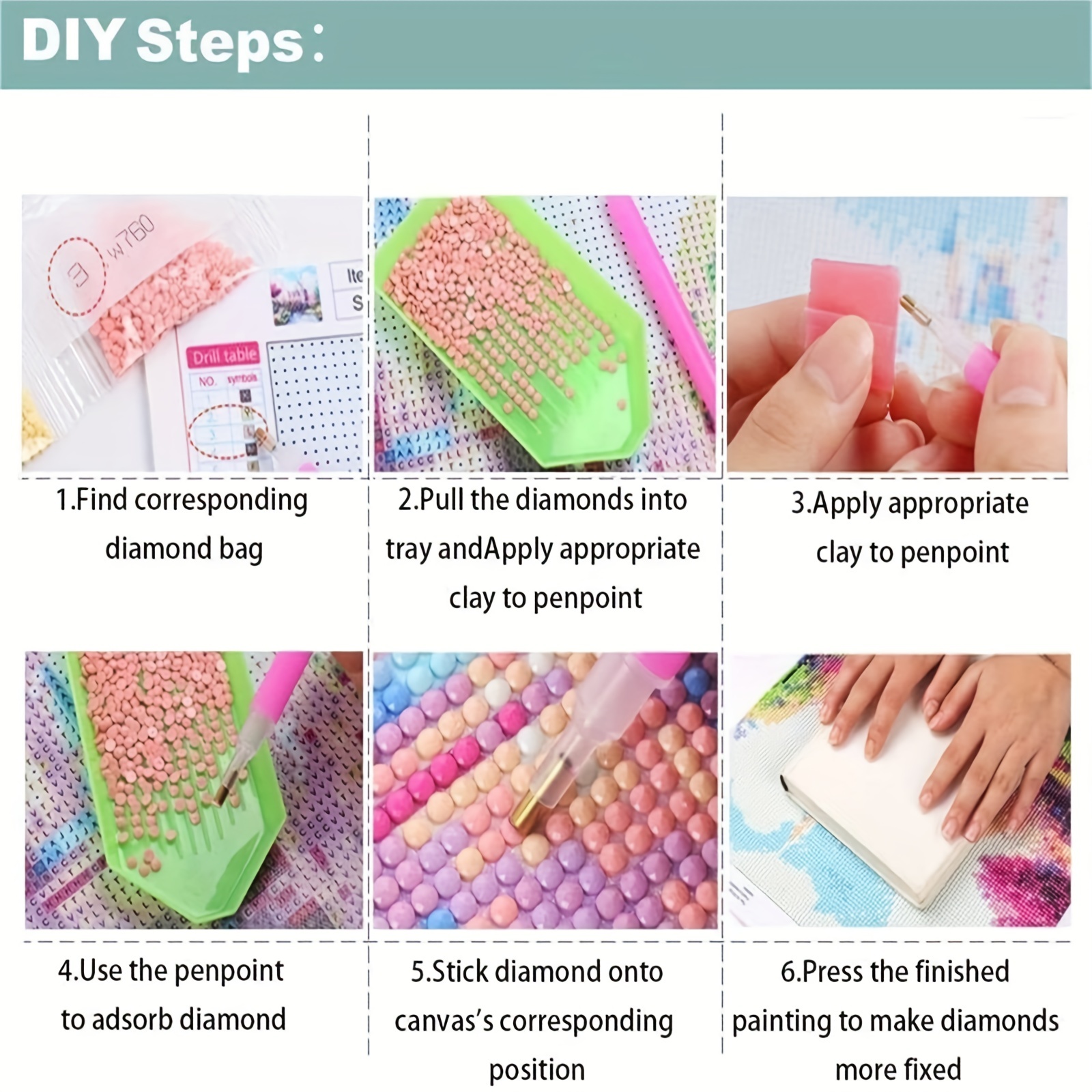 DIY 5D Diamond Painting Kits for Adults,Full Drill Crystal Diamond Dots Art  Kit