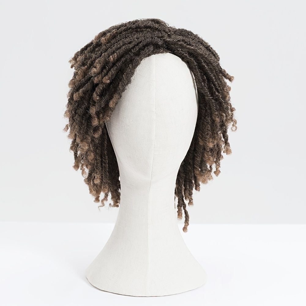 Pelidon 6 Inch Dreadlock Wig Pre Looped Braiding Hair Wig Twist Braiding  Afro Curly Braided Wig For Black Women - Beauty & Personal Care - Temu