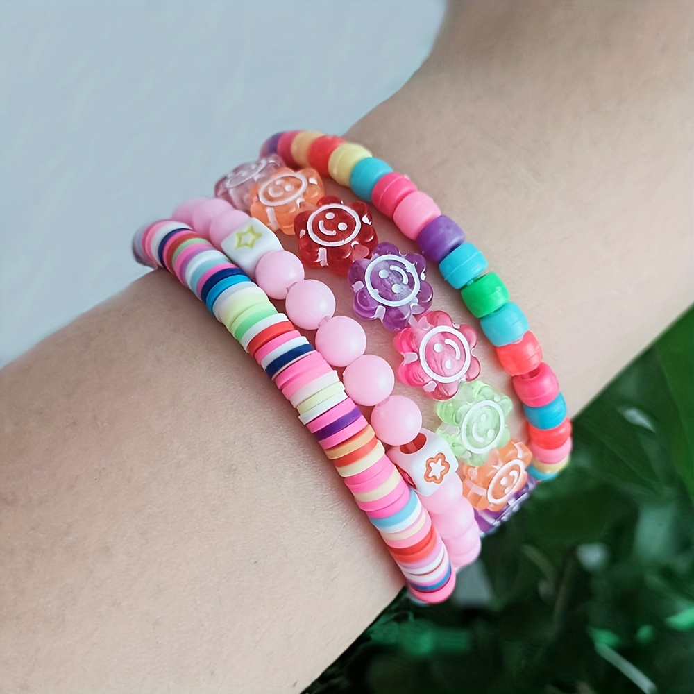 Multi color Beaded Bracelets Sets Little Girls Jewelry Sets - Temu