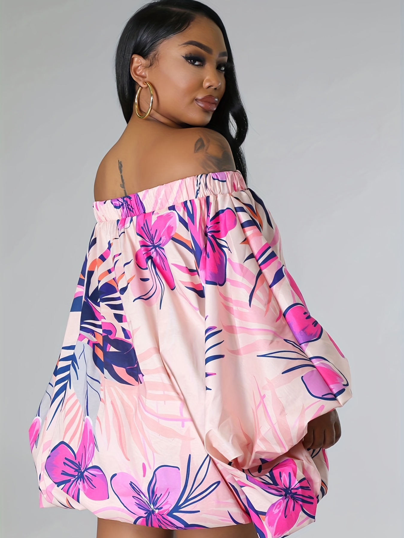 Off the clearance shoulder batwing dress