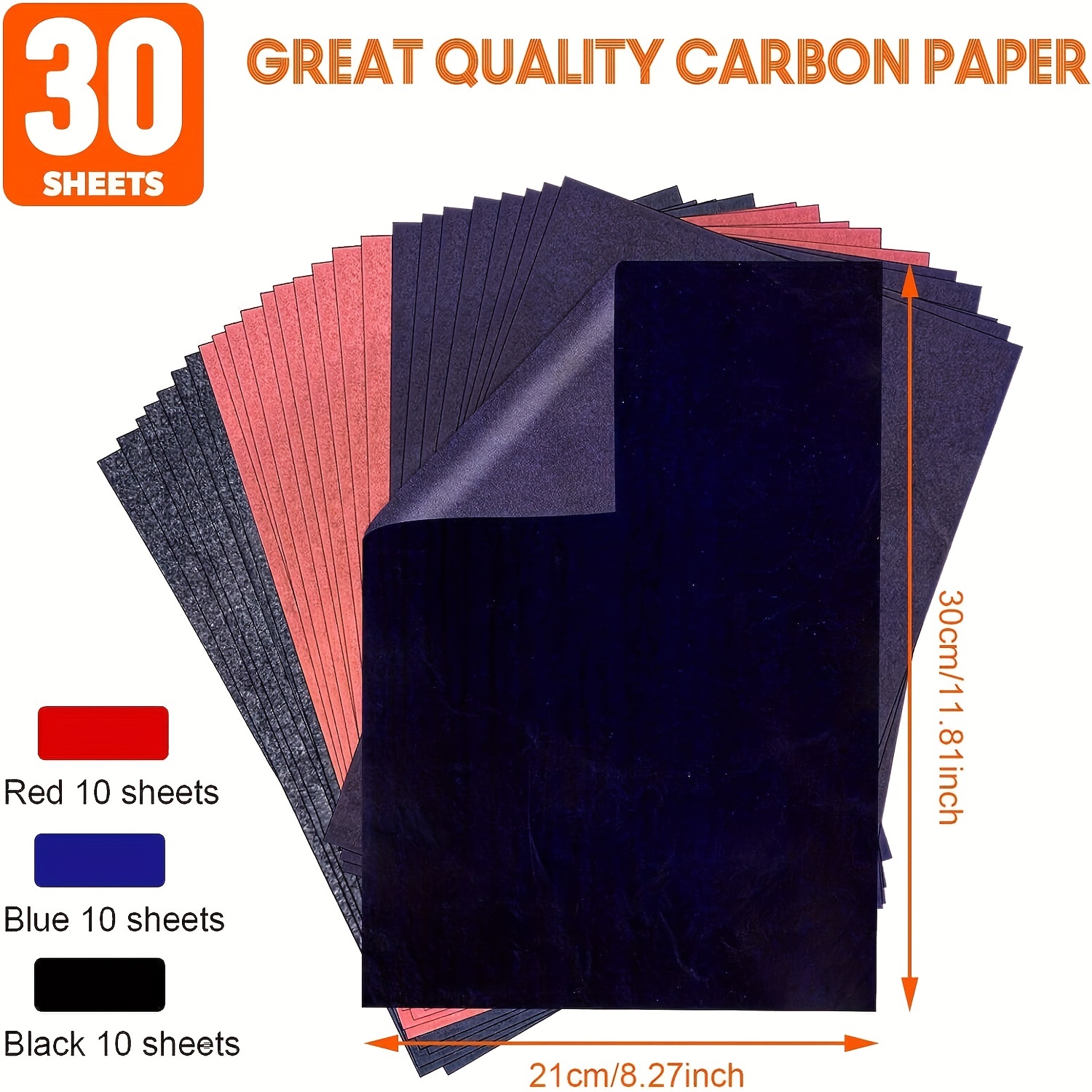 1 Set Graphite Carbon Transfer Paper Tracing Drawing Carbon Paper