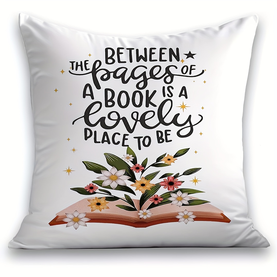 Bookish Throw Pillow Covers bookish Decor book Club - Temu