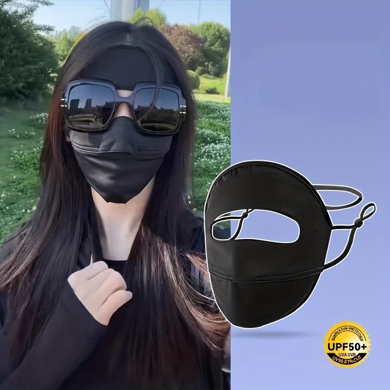 Full Face Sunscreen Mask For Women Face Mask For Driving - Temu