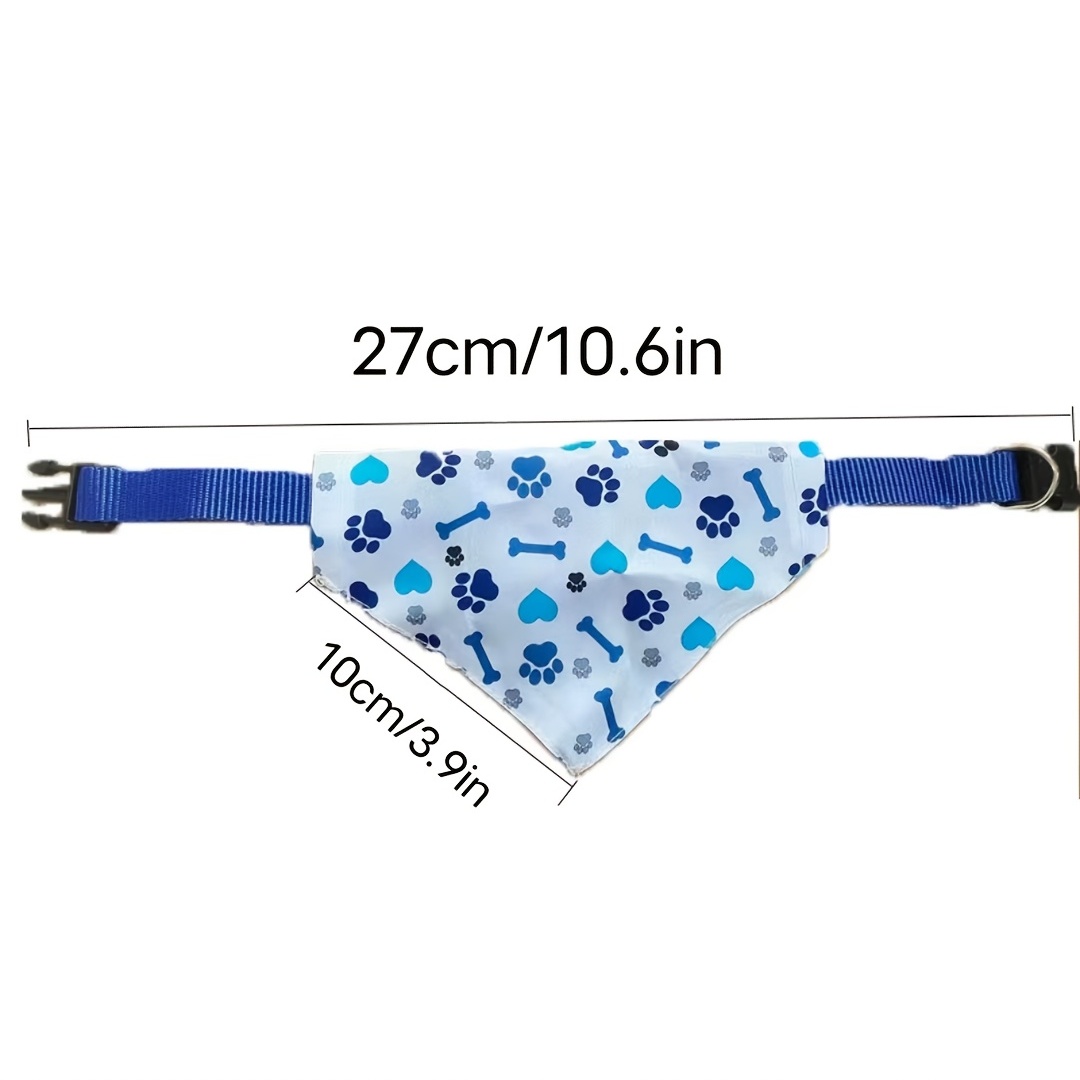 Pet Saliva Towel Cartoon Graphic Triangle Scarf