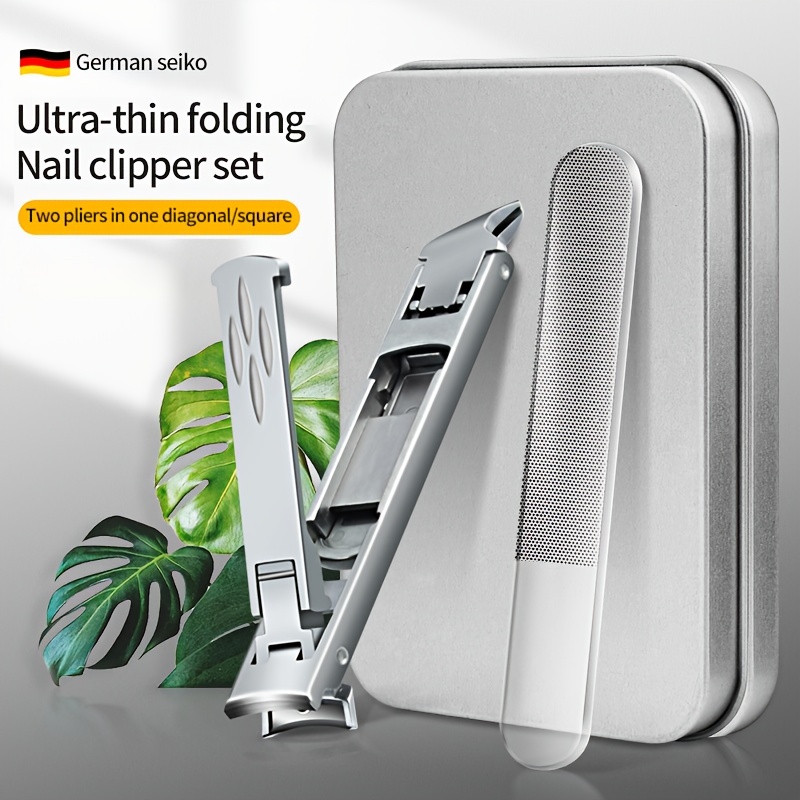 Anti-splash Nail Clippers Stainless Steel Nail Clipper S9195 - Temu