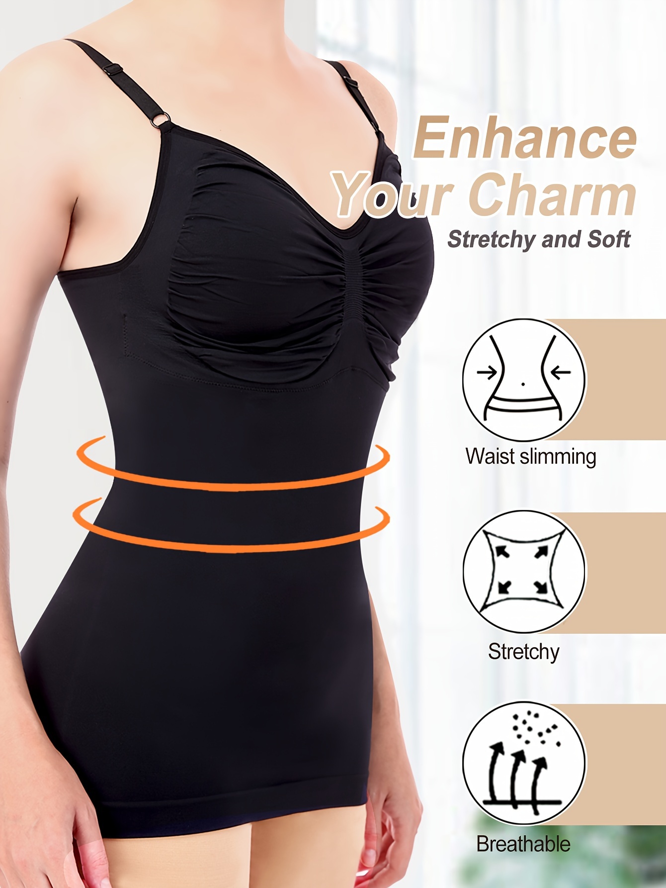 Seamless Solid Shaping Tank Tops Tummy Control Slimmer - Temu Canada