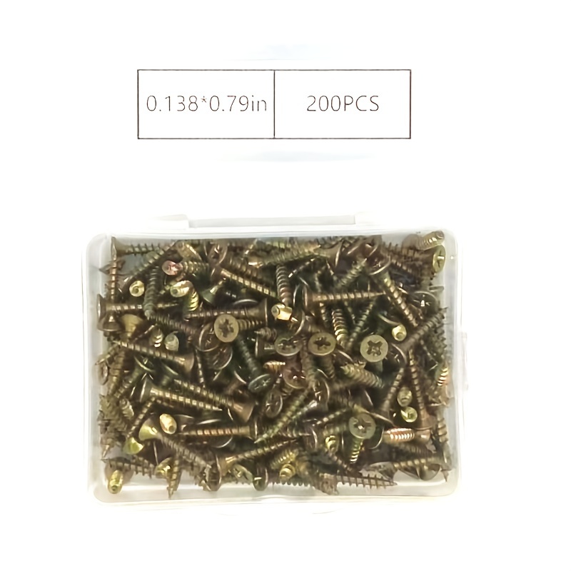 Kit surtido de tornillos para madera resistentes de 2-7/8 pulgadas, 50  tornillos de cubierta con accionamiento de estrella, tornillos de madera