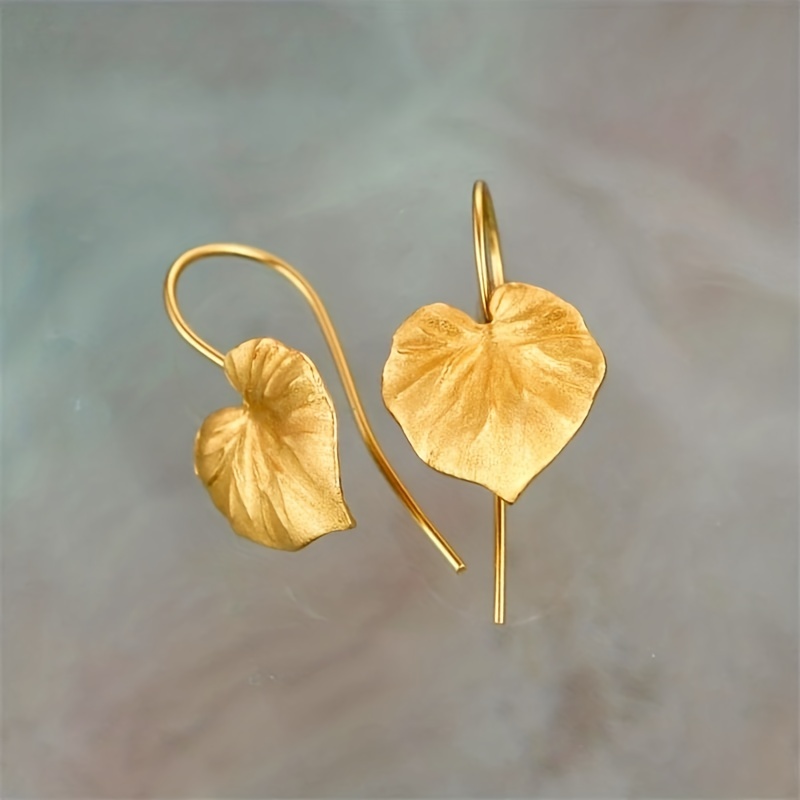 TEMU Leaf Pendant Earrings, Fashion Creative Personality Fashion Simple Ear Jewelry