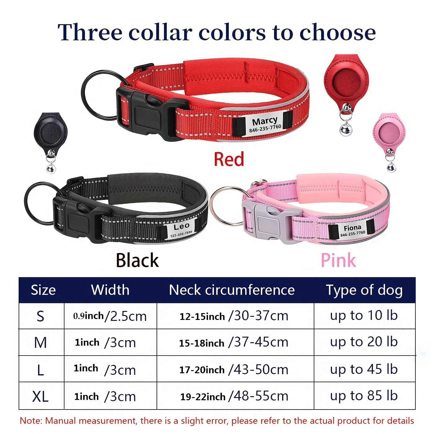 Personalized Large Dog Collars Adjustable Padded Customized Pet Name Id  Leather Collar Free Engraving For Medium Large Dogs - Collars, Harnesses &  Leads - AliExpress