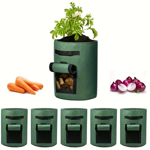 Potato Planting Bags With Lid And Handle Onion Vegetable Fruit