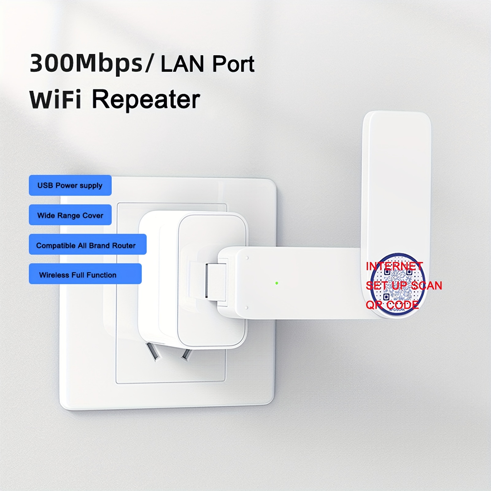Repetidor Extensor Amplificador Señal Internet Wifi 300mbps